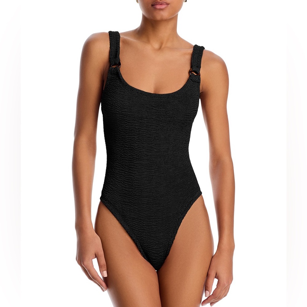HUNZA G - Domino Crinkle One Piece Swimsuit #2